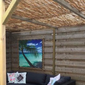 Rietmatten dakbedekking