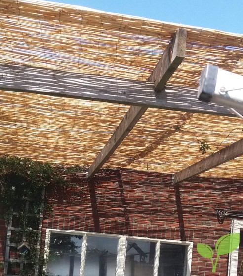 Rietmatten dak pergola
